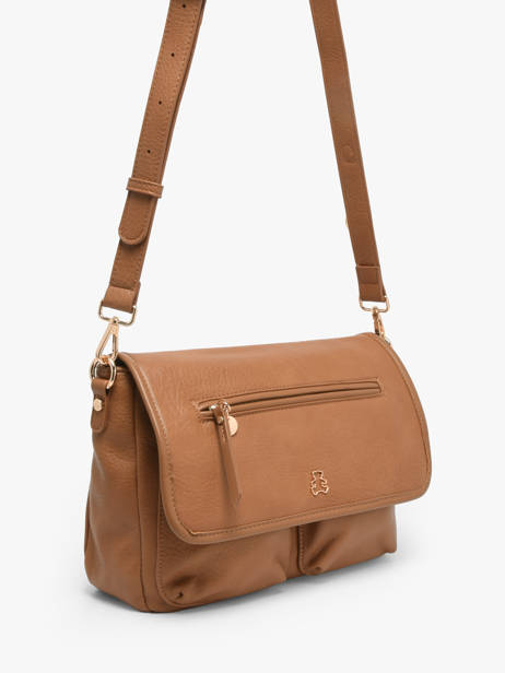 Sac Bandoulière Zip Lulu castagnette Marron zip ALENA vue secondaire 1