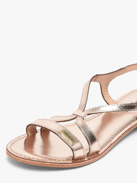 Flip Flops Hamoon In Leather Les tropeziennes Gold women HAMOON other view 2
