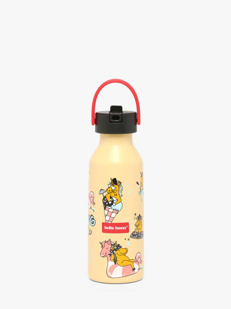 Drinking Bottle 500 Ml Hello hossy Brown cool kids 500M