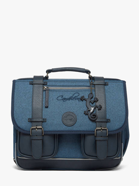 2-compartment Satchel Cameleon Blue vintage color CA146Q