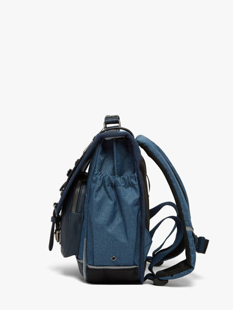 2-compartment Satchel Cameleon Blue vintage color CA146Q other view 3