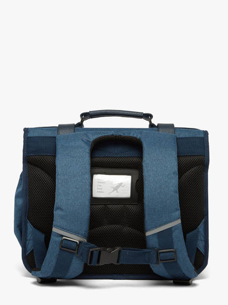 2-compartment Satchel Cameleon Blue vintage color CA146Q other view 5