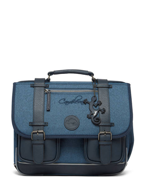 2-compartment Satchel Cameleon Blue vintage color CA146Q other view 7