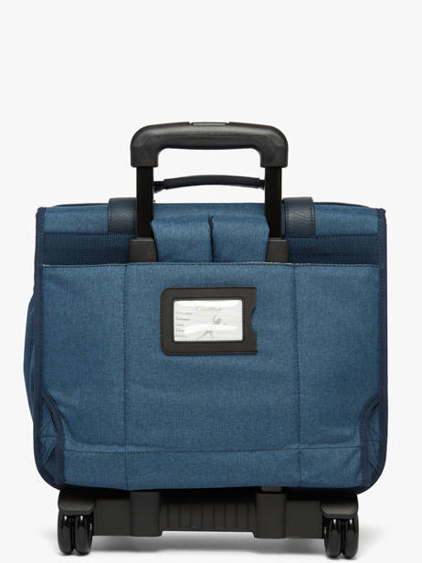 Wheeled Schoolbag 2 Compartments Cameleon Blue vintage color CR38 other view 6
