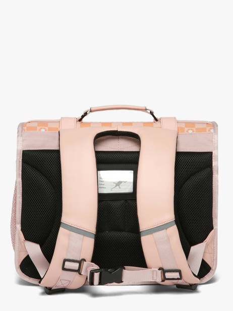 2-compartment Satchel Cameleon Pink vintage north CA38 other view 5