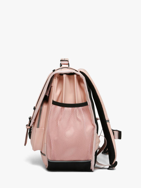 3-compartment Satchel Cameleon Pink vintage north CA41 other view 3