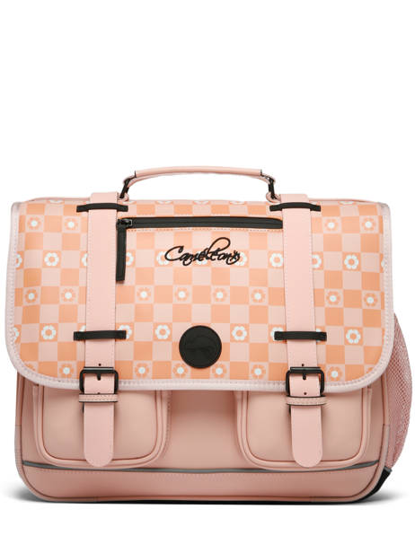 3-compartment Satchel Cameleon Pink vintage north CA41 other view 7