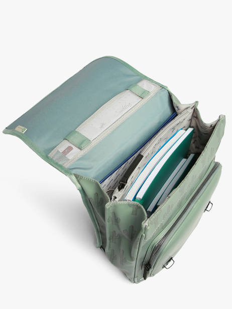2-compartment Backpack Cameleon Green vintage north SD39 other view 4