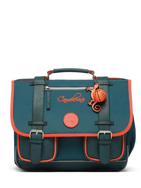 Satchel For Kids 2 Compartments Cameleon Orange vintage urban CA35 other view 7