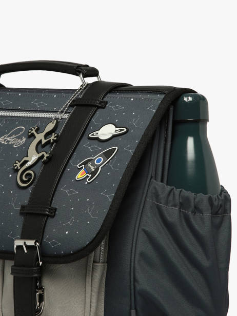 Satchel 3 Compartments Cameleon Gray vintage urban CA41 other view 6