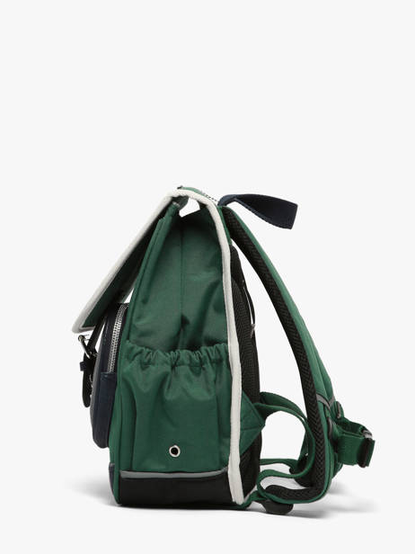 1 Compartment Backpack Cameleon Green vintage urban SD30 other view 3