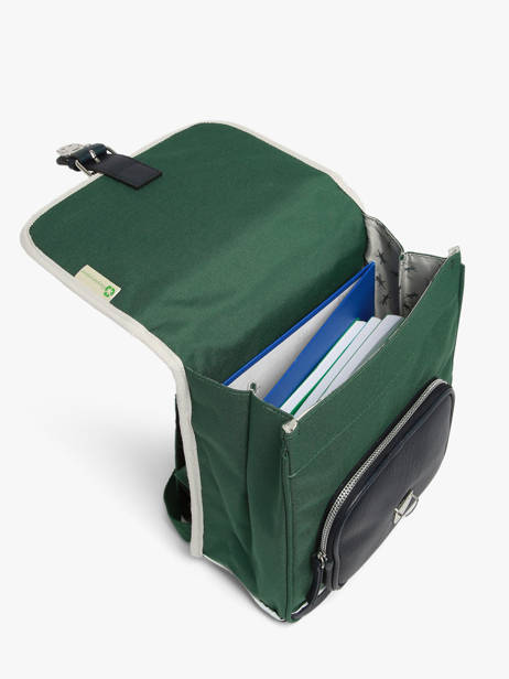 1 Compartment Backpack Cameleon Green vintage urban SD30 other view 4