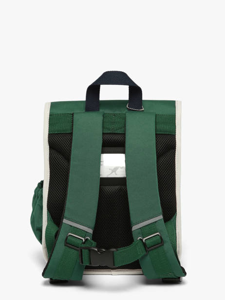 1 Compartment Backpack Cameleon Green vintage urban SD30 other view 5