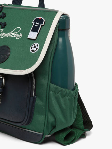 1 Compartment Backpack Cameleon Green vintage urban SD30 other view 6