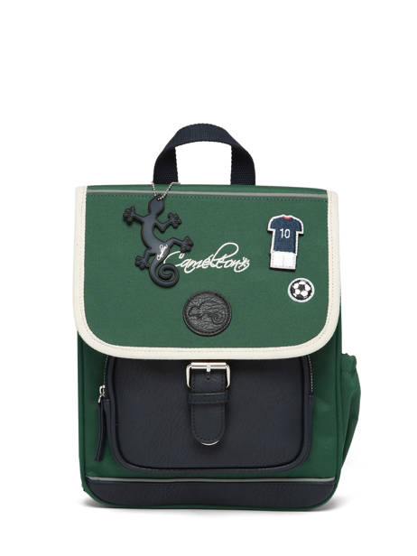 1 Compartment Backpack Cameleon Green vintage urban SD30 other view 8
