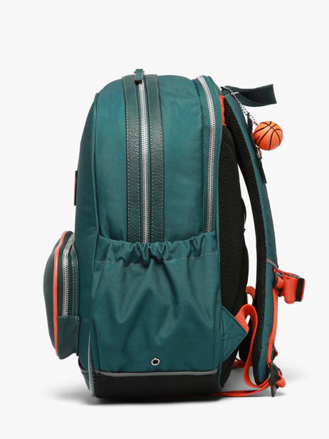 2-compartment Backpack Cameleon Orange vintage urban SO40 other view 3