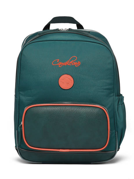 2-compartment Backpack Cameleon Orange vintage urban SO40 other view 7