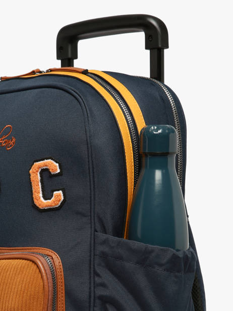 2-compartment Wheeled Schoolbag Cameleon Blue vintage urban SR40 other view 7