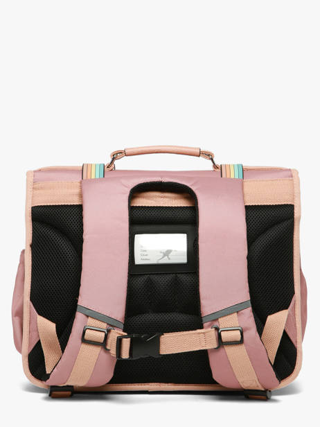 Satchel For Kids 2 Compartments Cameleon Pink vintage fantasy CA38 other view 5
