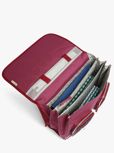 Satchel For Kids 3 Compartments Cameleon Violet vintage fantasy CA41 other view 4