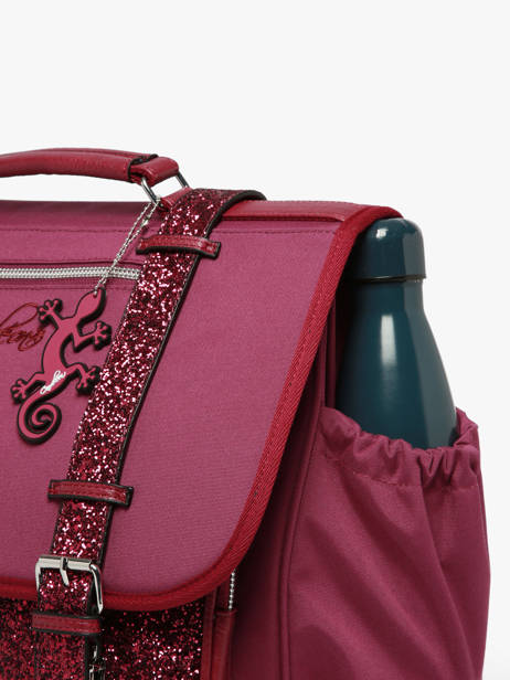 Satchel For Kids 3 Compartments Cameleon Violet vintage fantasy CA41 other view 6