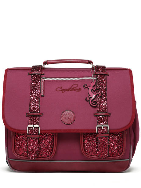 Satchel For Kids 3 Compartments Cameleon Violet vintage fantasy CA41 other view 7