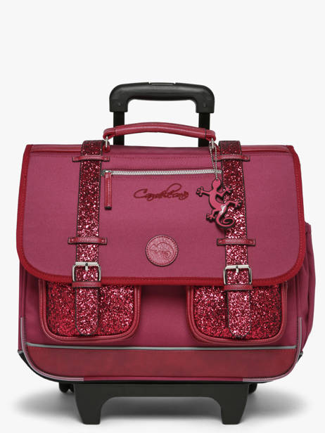 3-compartment Wheeled Satchel Cameleon Violet vintage fantasy CR41