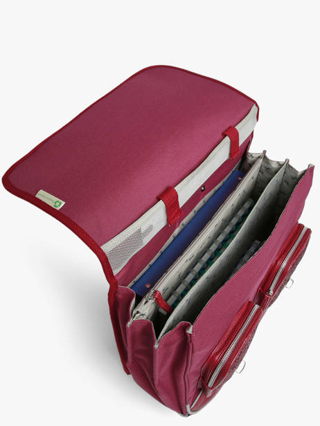 3-compartment Wheeled Satchel Cameleon Violet vintage fantasy CR41 other view 4