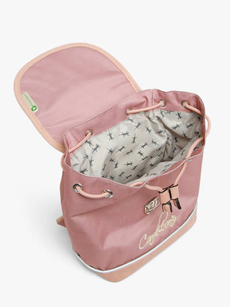 1 Compartment Backpack Cameleon Pink vintage fantasy SD25 other view 4