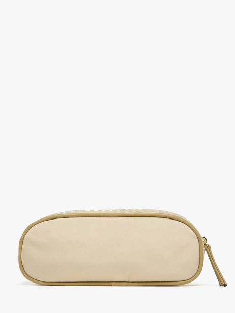 Pencil Case For Kids 2 Compartments Cameleon Beige vintage fantasy TROU other view 2