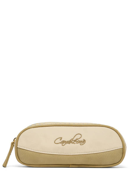 Pencil Case For Kids 2 Compartments Cameleon Beige vintage fantasy TROU other view 3