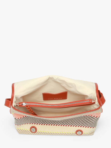 Raffia And Leather Loulou Crossbody Bag Paul marius Multicolor raphia LOULORAP other view 3