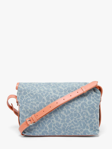Shoulder Bag Loulou Denim Leopard Paul marius Blue denim leo LOULODEL other view 4
