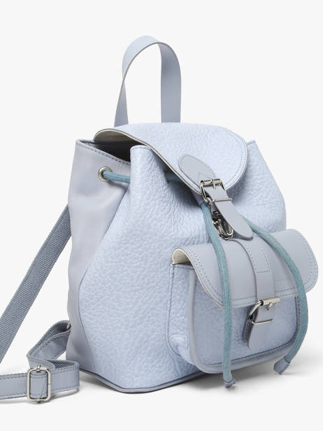 Backpack Baroudeur Lavande Leather Paul marius Blue lavande BAROULAV other view 2
