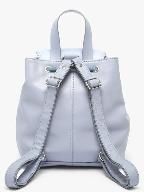 Backpack Baroudeur Lavande Leather Paul marius Blue lavande BAROULAV other view 4