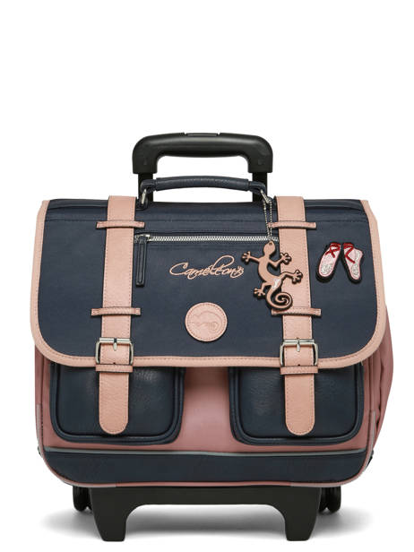 Wheeled Schoolbag For Kids 2 Compartments Cameleon Blue vintage fantasy CR38 other view 8