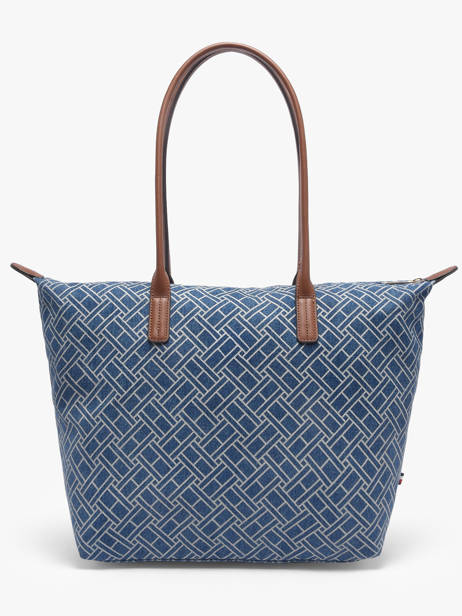 Shoulder Bag Popette Cotton Tommy hilfiger Blue popette AW18613 other view 4