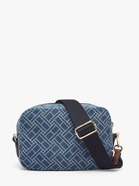 Shoulder Bag Popette Cotton Tommy hilfiger Blue popette AW18610 other view 4