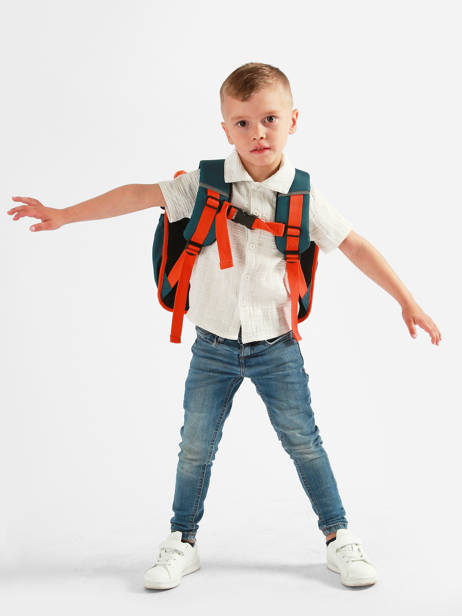 Satchel For Kids 2 Compartments Cameleon Orange vintage urban CA35 other view 2
