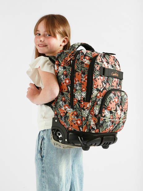 2-compartment Wheeled Schoolbag Cameleon Multicolor futur SR45 other view 1
