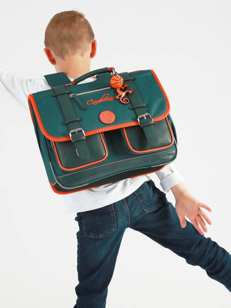 Satchel 2 Compartments Cameleon Orange vintage urban CA38 other view 2