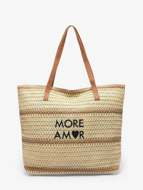 Shoulder Bag Plage Straw Gerard pasquier Brown plage P26031