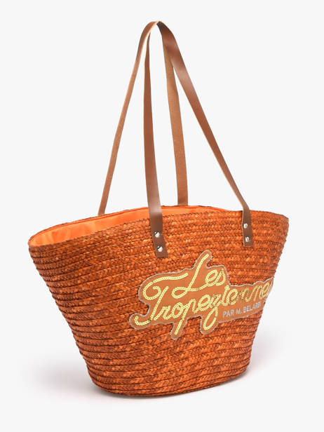 Shoulder Bag Milos Straw Les tropeziennes Orange milos TZ01 other view 2