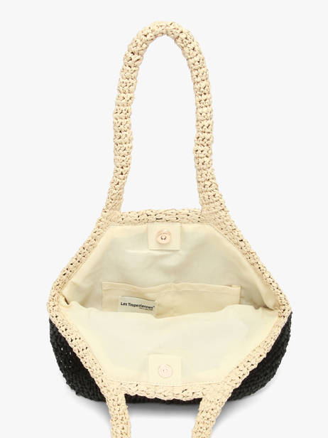 Shoulder Bag Galets Paper Les tropeziennes Black galets TZ02 other view 3