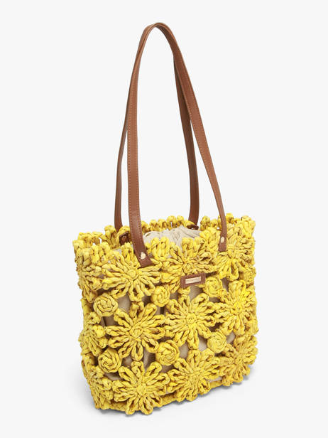 Shoulder Bag Mediterranee Paper Les tropeziennes Yellow mediterranee TZ02 other view 2