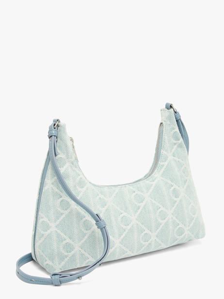 Shoulder Bag Emblem Denim Cotton Calvin klein jeans Blue emblem denim 4F3431G other view 2