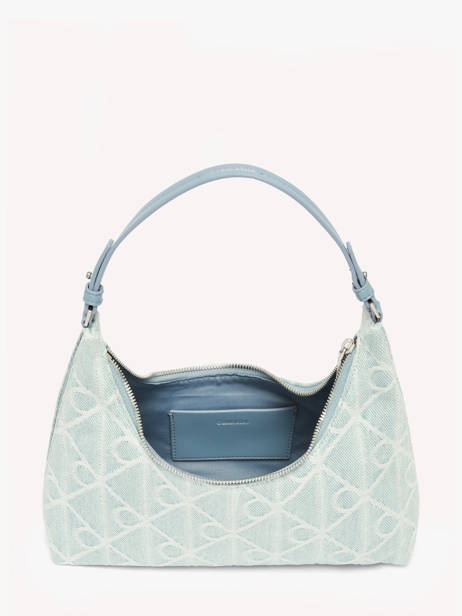 Shoulder Bag Emblem Denim Cotton Calvin klein jeans Blue emblem denim 4F3431G other view 3