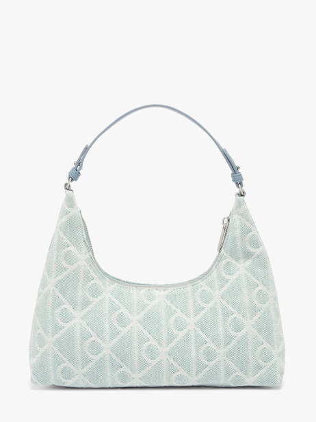 Shoulder Bag Emblem Denim Cotton Calvin klein jeans Blue emblem denim 4F3431G other view 4