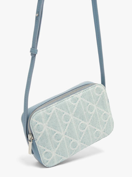 Shoulder Bag Emblem Denim Cotton Calvin klein jeans Blue emblem denim 4F3430G other view 2