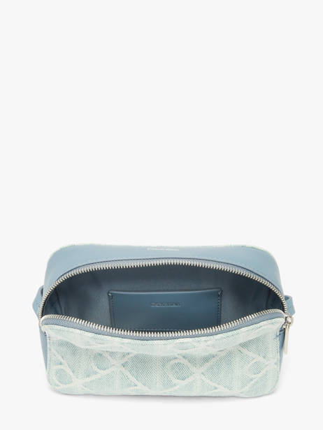 Shoulder Bag Emblem Denim Cotton Calvin klein jeans Blue emblem denim 4F3430G other view 3